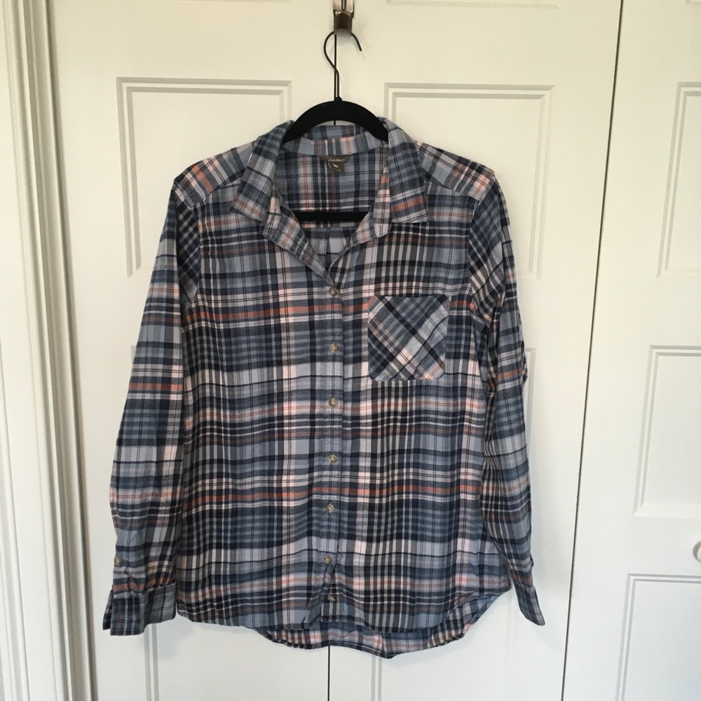 Eddie Bauer Stine’s Favorite Flannel Shirt - large - Picture 3 of 7